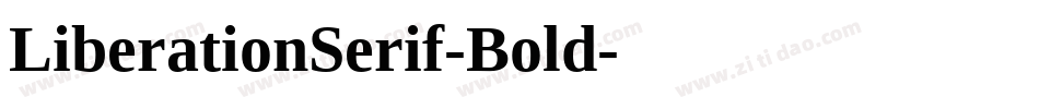 LiberationSerif-Bold字体转换
