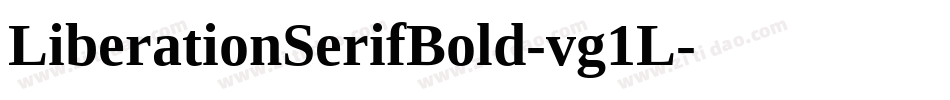 LiberationSerifBold-vg1L字体转换