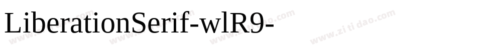 LiberationSerif-wlR9字体转换