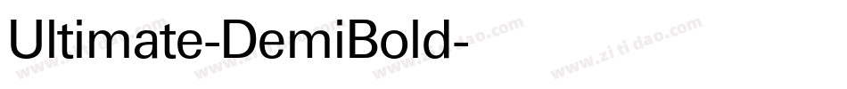 Ultimate-DemiBold字体转换