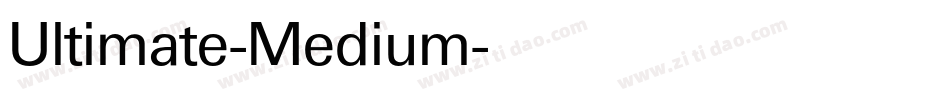 Ultimate-Medium字体转换