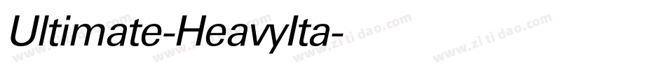 Ultimate-HeavyIta字体转换