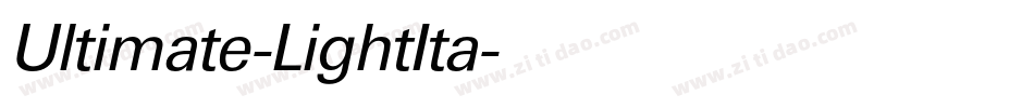 Ultimate-LightIta字体转换