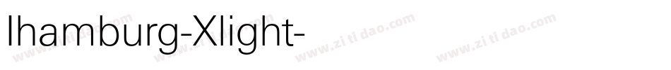 Ihamburg-Xlight字体转换