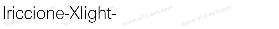 Iriccione-Xlight字体转换