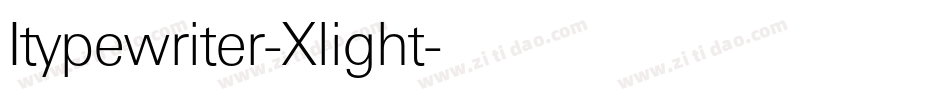 Itypewriter-Xlight字体转换