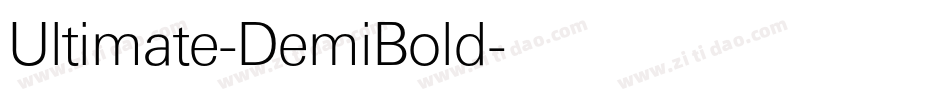 Ultimate-DemiBold字体转换