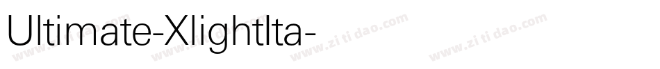 Ultimate-XlightIta字体转换