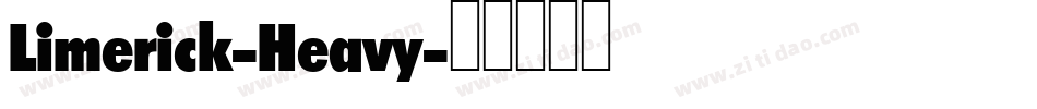Limerick-Heavy字体转换