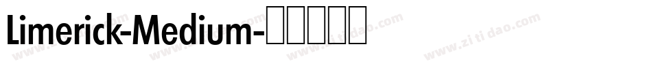 Limerick-Medium字体转换