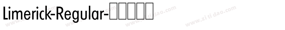 Limerick-Regular字体转换
