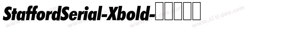 StaffordSerial-Xbold字体转换