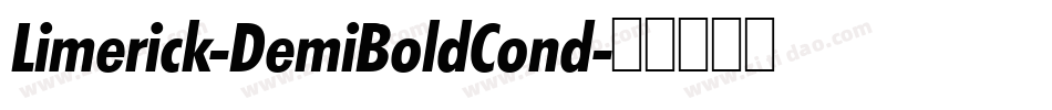 Limerick-DemiBoldCond字体转换