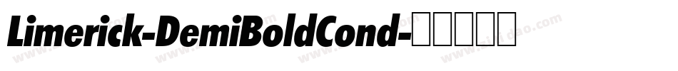 Limerick-DemiBoldCond字体转换