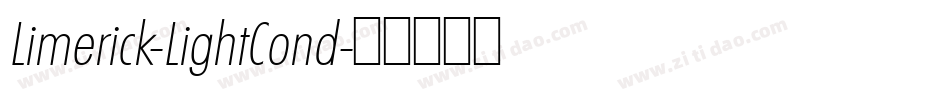 Limerick-LightCond字体转换