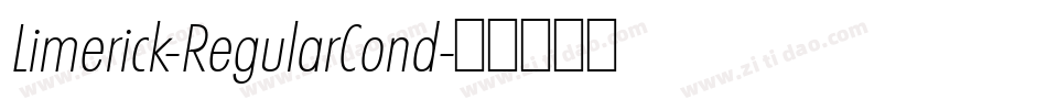 Limerick-RegularCond字体转换