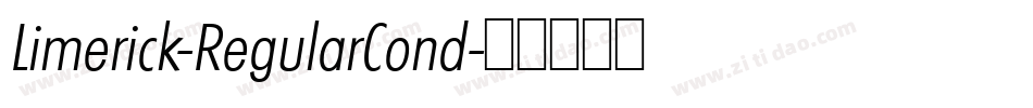 Limerick-RegularCond字体转换
