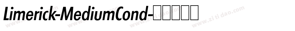 Limerick-MediumCond字体转换