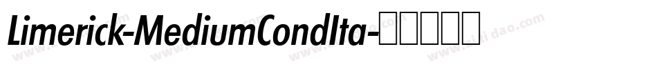 Limerick-MediumCondIta字体转换