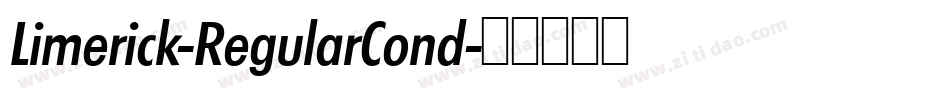 Limerick-RegularCond字体转换