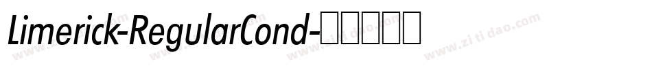 Limerick-RegularCond字体转换