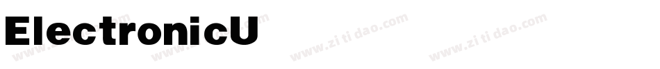 ElectronicUltrablackItalic-leEe字体转换
