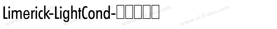 Limerick-LightCond字体转换