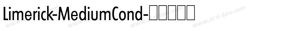Limerick-MediumCond字体转换