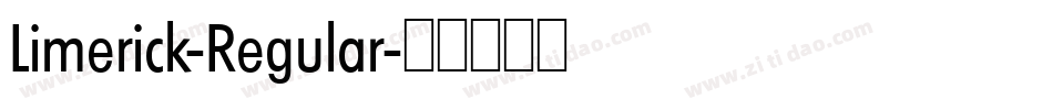 Limerick-Regular字体转换