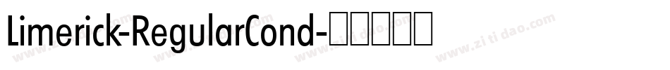 Limerick-RegularCond字体转换