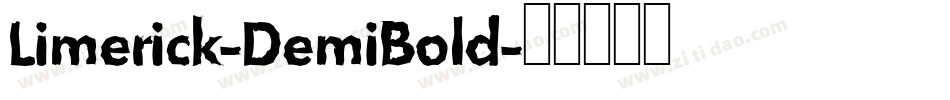 Limerick-DemiBold字体转换