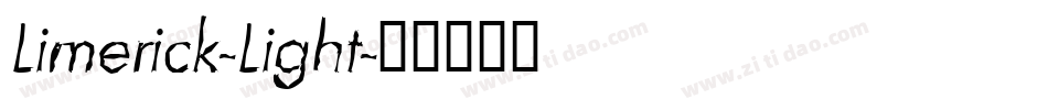 Limerick-Light字体转换