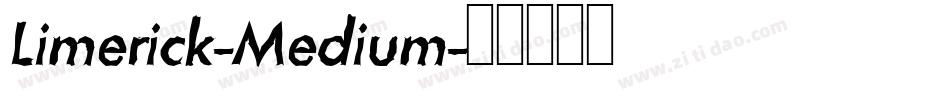 Limerick-Medium字体转换