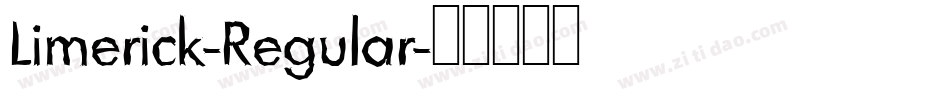 Limerick-Regular字体转换