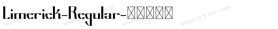 Limerick-Regular字体转换