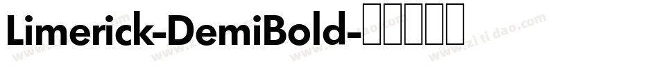 Limerick-DemiBold字体转换