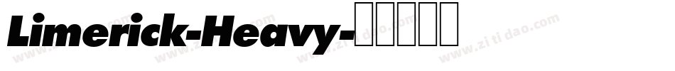 Limerick-Heavy字体转换