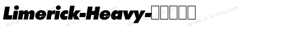 Limerick-Heavy字体转换