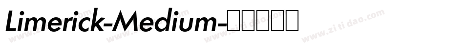 Limerick-Medium字体转换