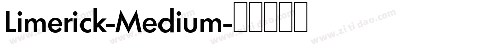 Limerick-Medium字体转换