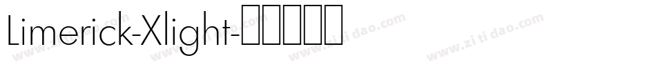 Limerick-Xlight字体转换