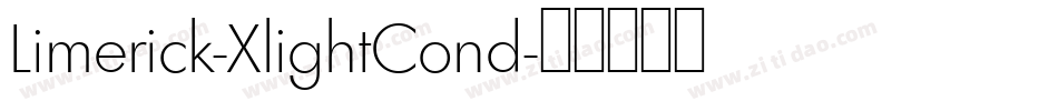 Limerick-XlightCond字体转换