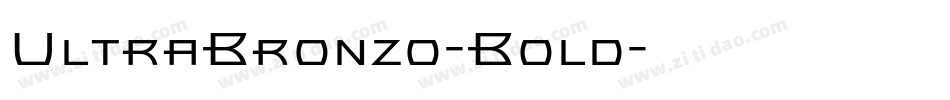 UltraBronzo-Bold字体转换