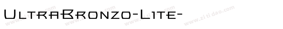 UltraBronzo-Lite字体转换