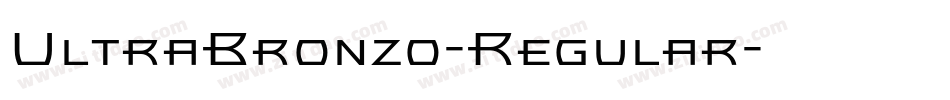 UltraBronzo-Regular字体转换