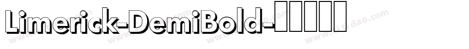 Limerick-DemiBold字体转换