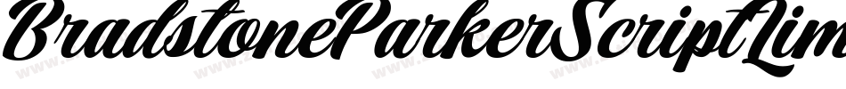 BradstoneParkerScriptLimitedFreeVersion-EEY4字体转换