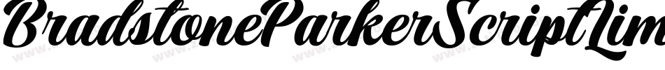 BradstoneParkerScriptLimitedFreeVersion-EEY4字体转换