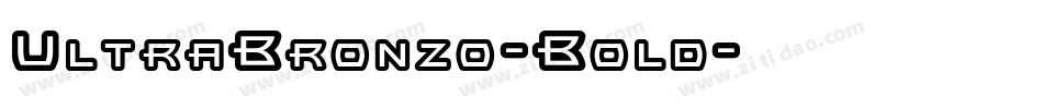 UltraBronzo-Bold字体转换