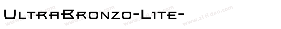 UltraBronzo-Lite字体转换
